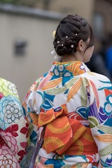 Beautiful Japanese Kimono and headdress 