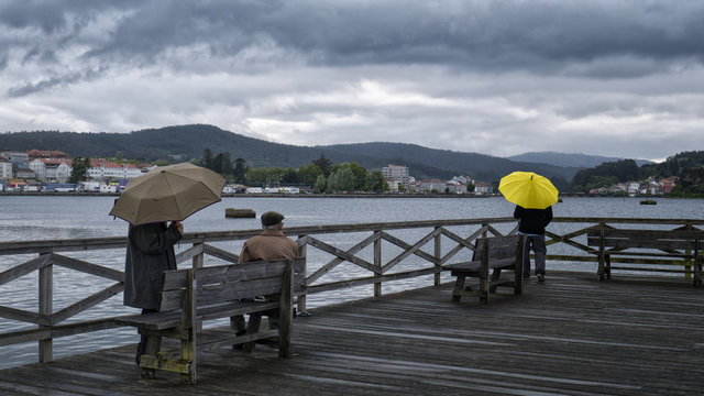R&iacute;a Muros Noia con Noia al fondo