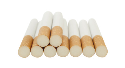 pack of cigarettes isolated on white background