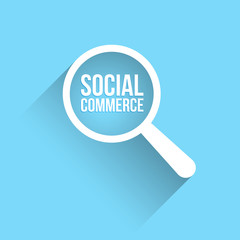 Social Commerce Word Magnifying Glass