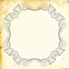 Vector baroque of vintage elements for design. 
