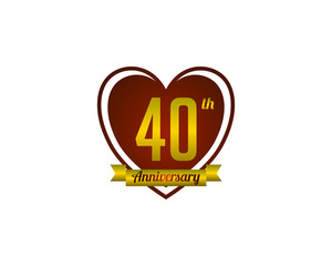forty years anniversary badge