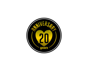 twenty year anniversary badge