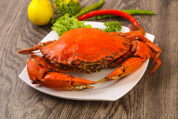 Boiled crab