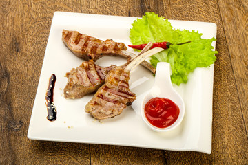 Grilled lamb