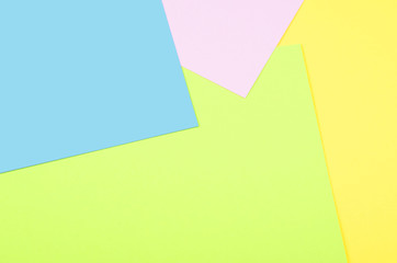 yellow and cyan, pink  colorful pastel paper background.