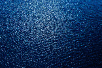 aerial view to blue water in river. blue background or texture
