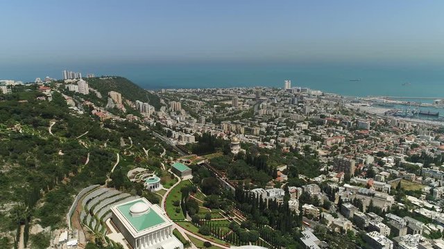 Aerial view of Haifa and Mount Carmel