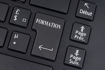 Touche formation sur un clavier d'ordinateur