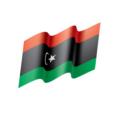 Libya flag, vector illustration