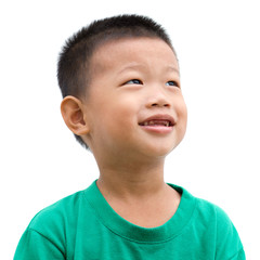 Asian child looking away