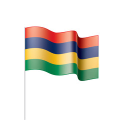 Mauritius flag, vector illustration