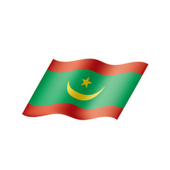 Mauritania flag, vector illustration