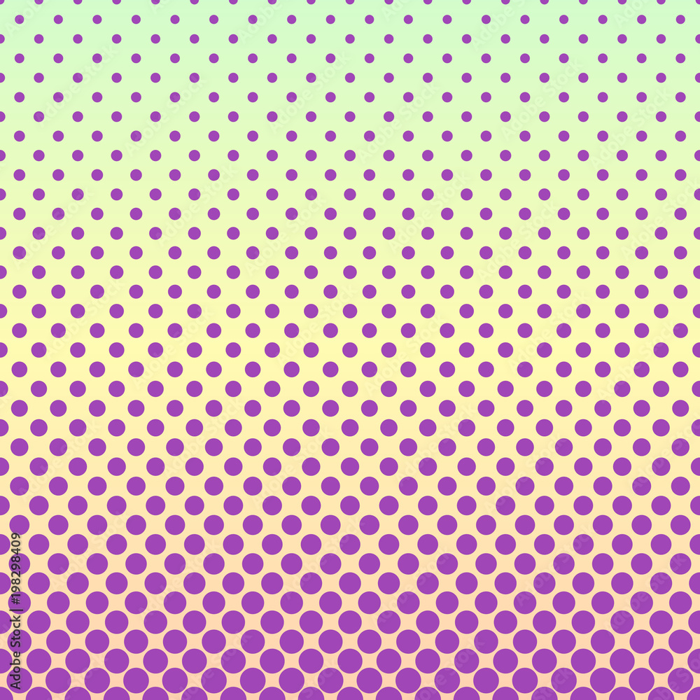 Poster geometrical abstract gradient halftone dot pattern background - vector graphic