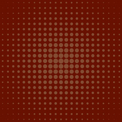 Abstract geometric halftone circle pattern background - vector graphic design from dots