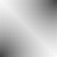Abstract geometrical halftone dot pattern background - black and white vector graphic design