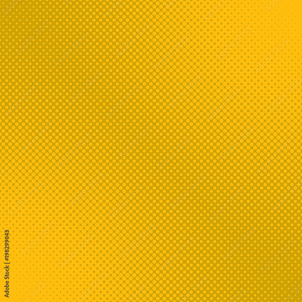 Poster geometrical halftone dot pattern background - vector graphic design from circles in varying sizes