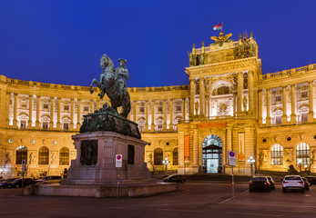 Fototapeta na wymiar Hofburg palace in Vienna Austria