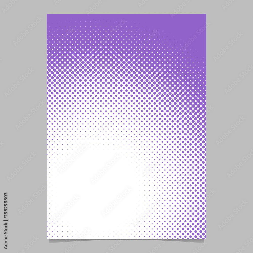 Poster retro abstract halftone dot pattern brochure background template