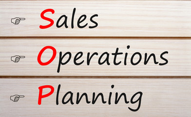 Sales and Operations Planning Аcronym Concept