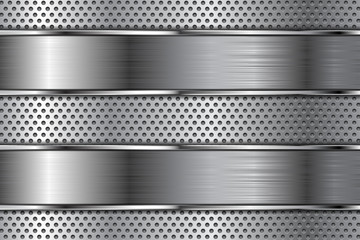 Metal background with perforation