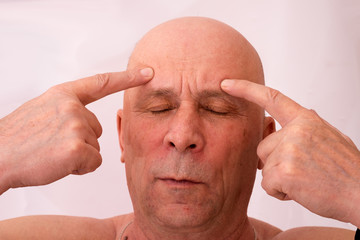 Obraz premium Old bald man.