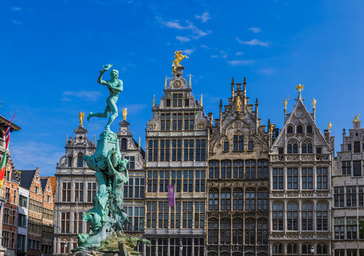 Grote Markt In Antwerp - Belgium