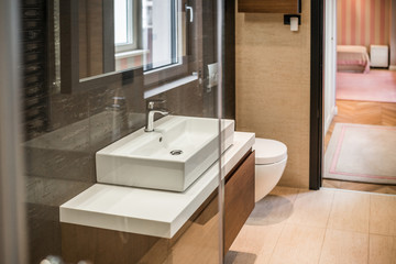 Modern bathroom interior