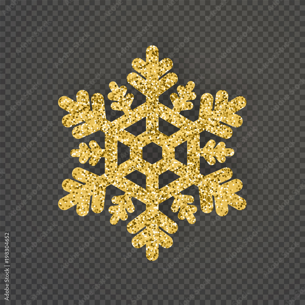 Poster luxury snowflake created from ornamental patterns