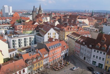 Obraz premium Erfurt, Blick vom Turm der Ägidienkirche