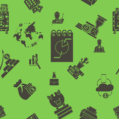 Business and Finance Seamless Pattern