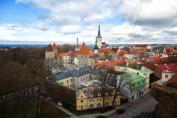 Naklejka na ściany i meble View of old town. Tallinn, Estonia