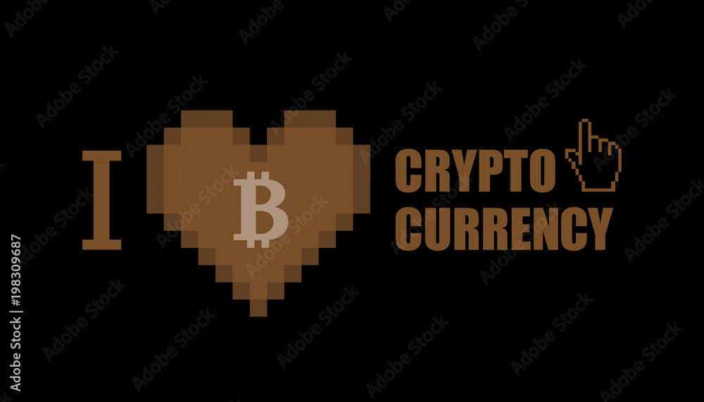Poster creative vector concept illustration for bitcoin lover. abstract template for web and print. creativ
