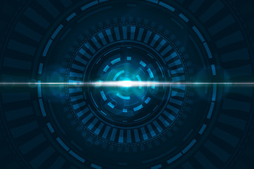 Technology image of Interface. Futuristic shapes for your concept design. Touch the future