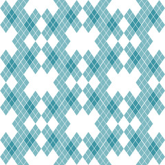 Mint Blue Green Tartan Vintage Background Vector Illustration.