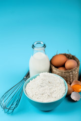 Basic baking ingredients