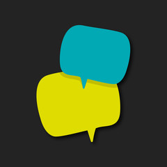 bulle dialogue, vecteur