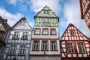 Famous timber-frame houses in the old centre of  Limburg an der Lahn, Germany