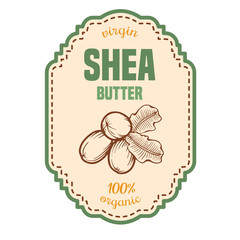 Shea butter label