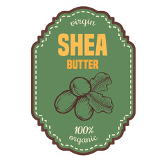 Shea butter label