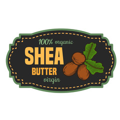 Shea butter label