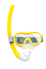 Snorkeling mask and tube