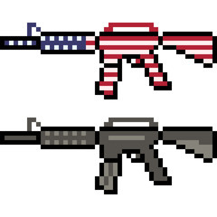 vector pixel art gun control