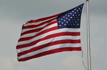 The colorful American flag