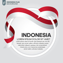 Indonesia flag background