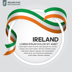 Ireland flag background