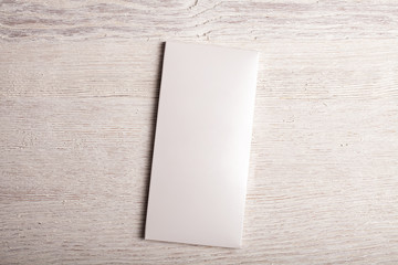 White chockolate bar packge mockup