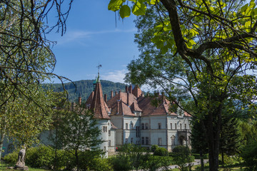 Obraz premium Schoenborn Palace of Chynadiyevo near Mukacheve, Carpathians Ukraine