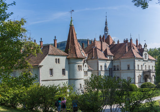 Schoenborn Palace of Chynadiyevo near Mukacheve, Carpathians Ukraine