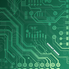 Vector circuit board illustration. Abstract technology.